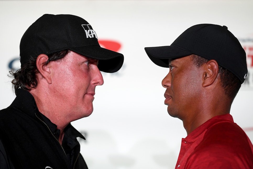 The Match: Tiger vs Phil - Practice Round and Press Conference