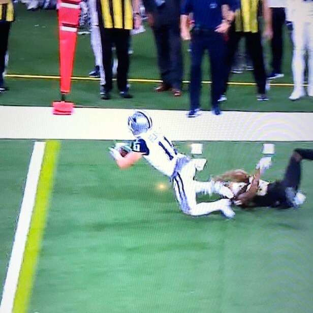 The refs called this a first down at a crucial point in the Cowboys ...