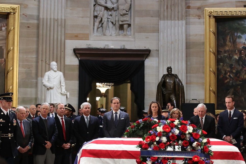 President George H.W. Bush Lies In State At U.S. Capitol