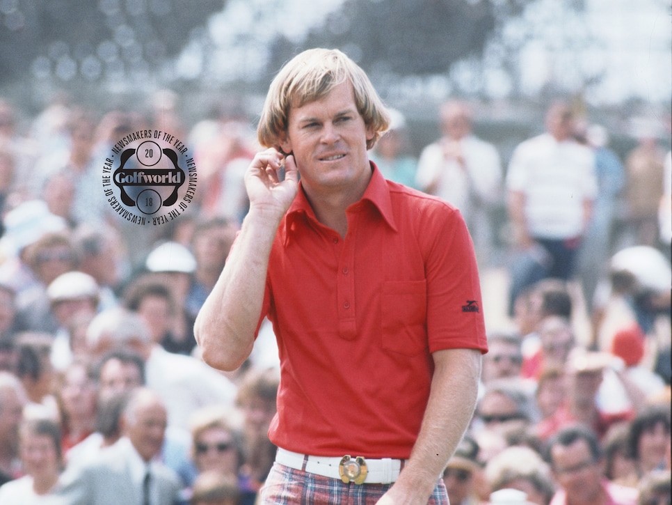 British Open 1976 at Royal Birkdale Golf Club, in Southport, England, held 7th - 10th July 1976. Pictured, Johnny Miller