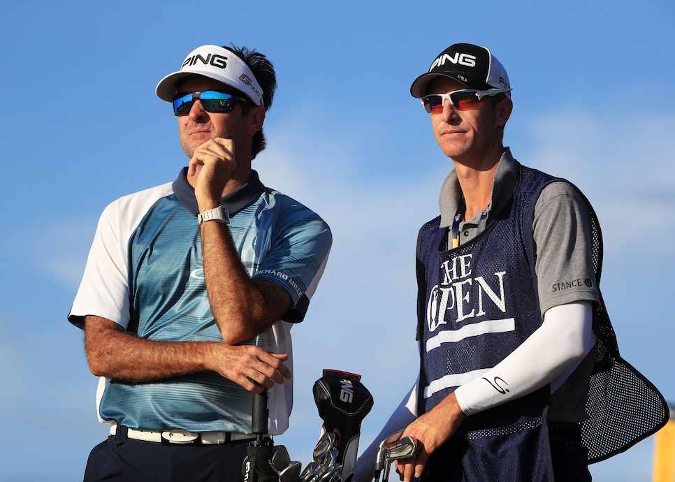 during the first round of the 147th Open Championship at Carnoustie Golf Club on July 19, 2018 in Carnoustie, Scotland.