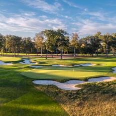 late afternoon light on the 2nd and 6th greens of The West at Ridgewood Country Club in New Jersey.  This AW Tillinghast gem has just undergone a restoration by noted golf course architect Gil Hanse