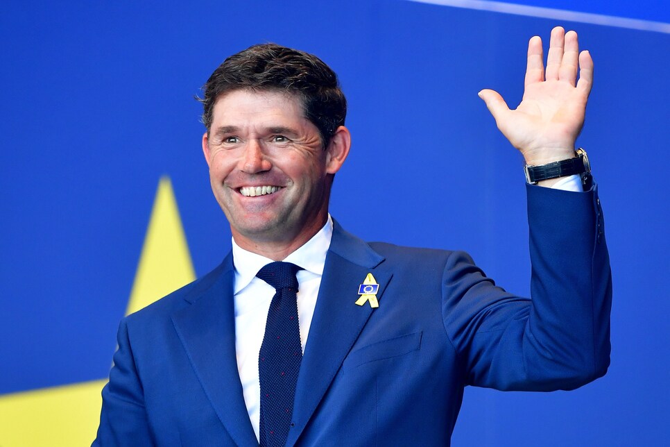 during the opening ceremony for the 2018 Ryder Cup at Le Golf National on September 27, 2018 in Paris, France.