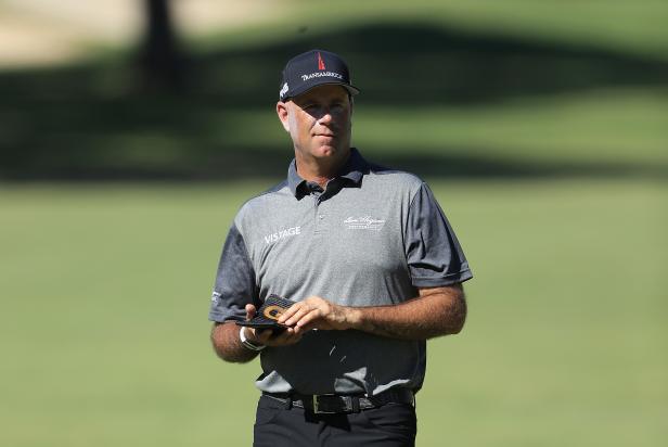 Stewart Cink is smiling beneath the layers of sunscreen, especially ...