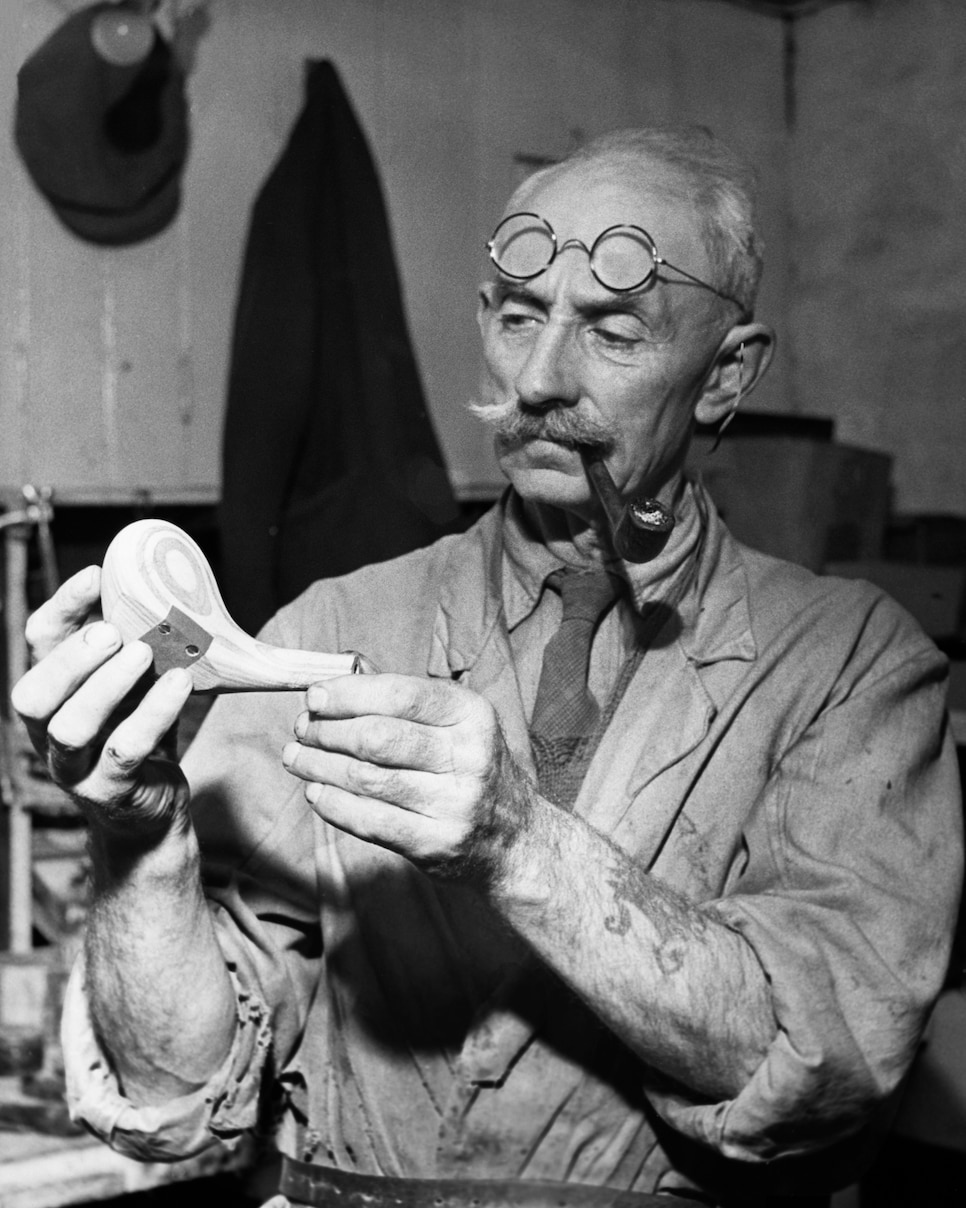 Man Making a Golf Club in 1951