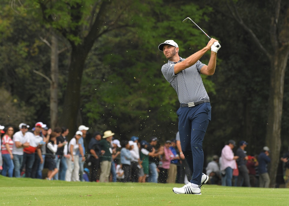 MEXICO CITY, MEXICO - FEBRUARY 24: Dustin Johnson plays his second shot on the sixth hole during the final round of the World Golf Championships-Mexico Championship at Club de Golf Chapultepec on February 24, 2019 in Mexico City, Mexico. (Photo by Stan Badz/PGA TOUR)