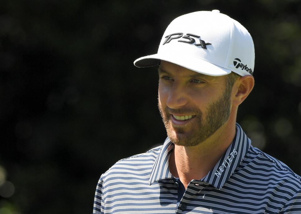 MEXICO CITY, MEXICO - FEBRUARY 24: Dustin Johnson smiles on the first hole during the final round of the World Golf Championships-Mexico Championship at Club de Golf Chapultepec on February 24, 2019 in Mexico City, Mexico. (Photo by Stan Badz/PGA TOUR)