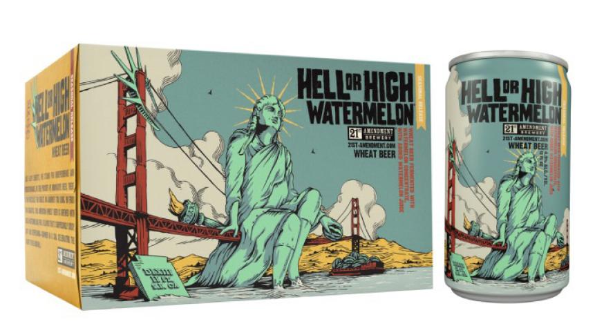 21st Amendment Brewery Hell or High Watermelon