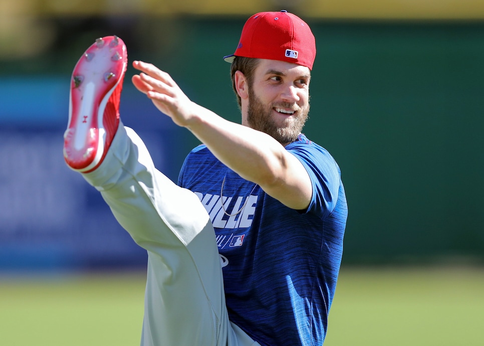 Bryce Harper First Phillies Workout