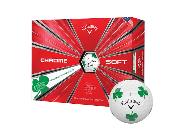 Callaway Chrome Soft TruVis Shamrock limited-edition golf ball is