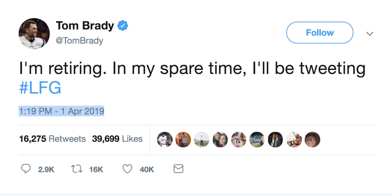 Tom Brady takes to Twitter to announce retirement