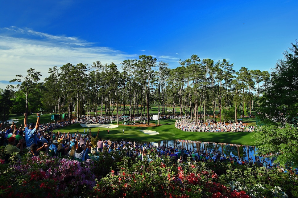 during the third round of the 2015 Masters Tournament at Augusta National Golf Club on April 11, 2015 in Augusta, Georgia.