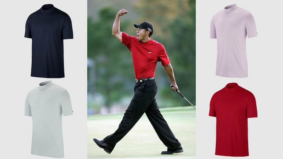 tiger woods golf shirt with tiger logo