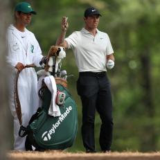 during the second round of the 2018 Masters Tournament at Augusta National Golf Club on April 6, 2018 in Augusta, Georgia.