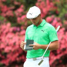 AUGUSTA, GEORGIA - APRIL 11: Bryson DeChambeau of the United States looks on from the 13th hole during the first round of the Masters at Augusta National Golf Club on April 11, 2019 in Augusta, Georgia. (Photo by Andrew Redington/Getty Images)