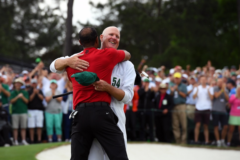 joe lacava and tiger 2019 Masters