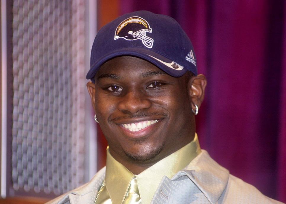 The NFL's No. 4 pick, LaDainian Tomlinson, is all smiles as