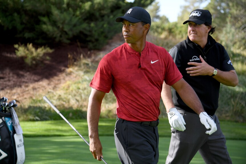 Pga Championship 2019 Tiger Woods And Phil Mickelson Together At