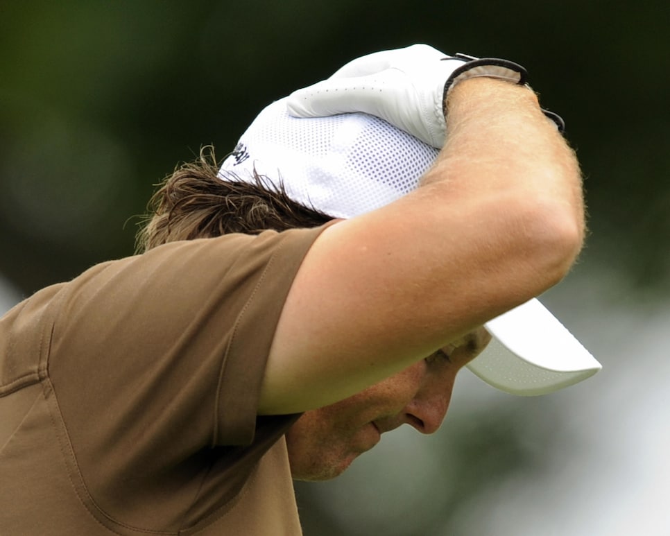 Phil Mickelson of the US during the fina