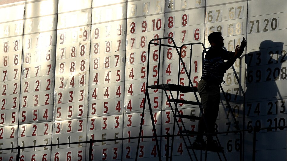 during the third round of the 2017 PGA Championship at Quail Hollow Club on August 12, 2017 in Charlotte, North Carolina.