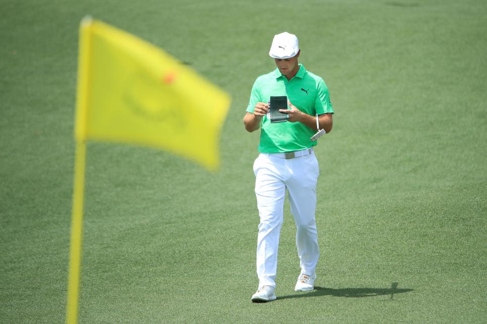 AUGUSTA, GEORGIA - APRIL 11: Bryson DeChambeau of the United States walks on the second hole during the first round of the Masters at Augusta National Golf Club on April 11, 2019 in Augusta, Georgia. (Photo by Andrew Redington/Getty Images)