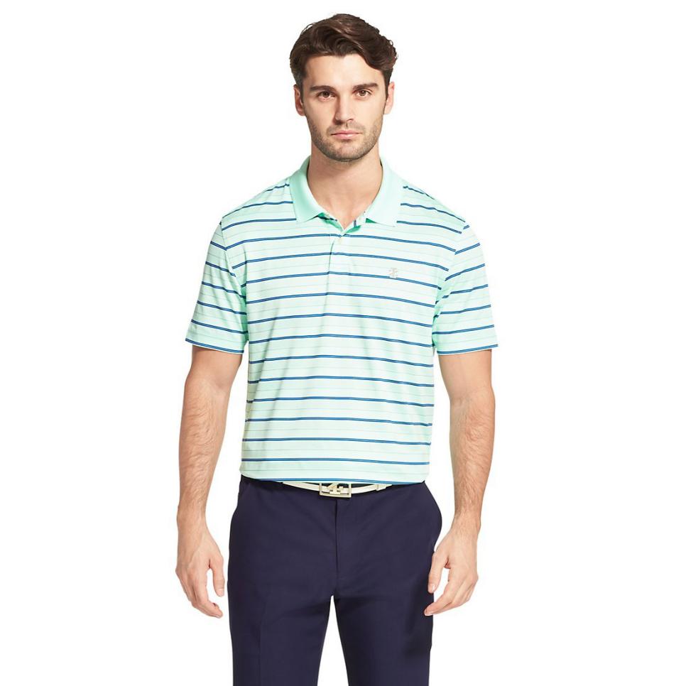 IZOD Golf Striped Polo Shirt, $55