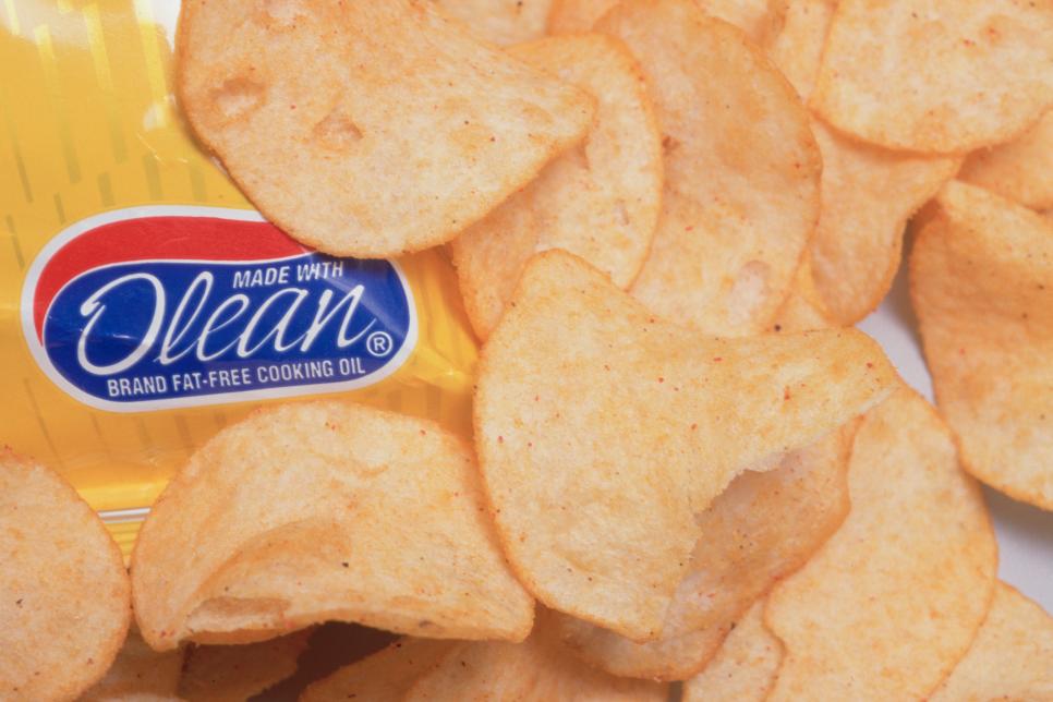 Potato Chips with Olean Label