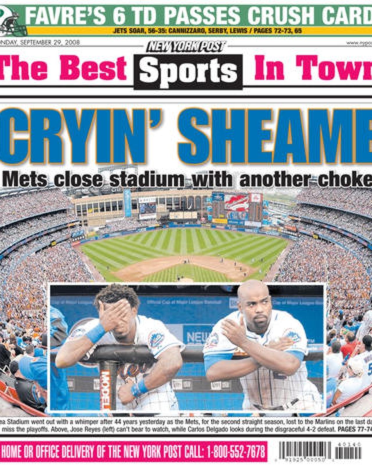 History of the Mets in the World Series: The Daily News front and back  pages – New York Daily News