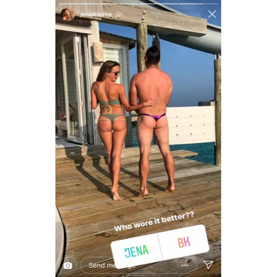 Golf fans react after Brooks Koepka uses Jena Sims' UNDERWEAR as a