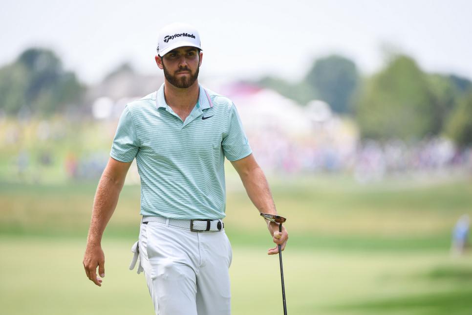 BLAINE, MN - JULY 07: Matthew Wolff walks off the fourth green during the final round of the 3M Open at TPC Twin Cities on July 7, 2019 in Blaine, Minnesota. (Photo by Ben Jared/PGA TOUR via Getty Images)
