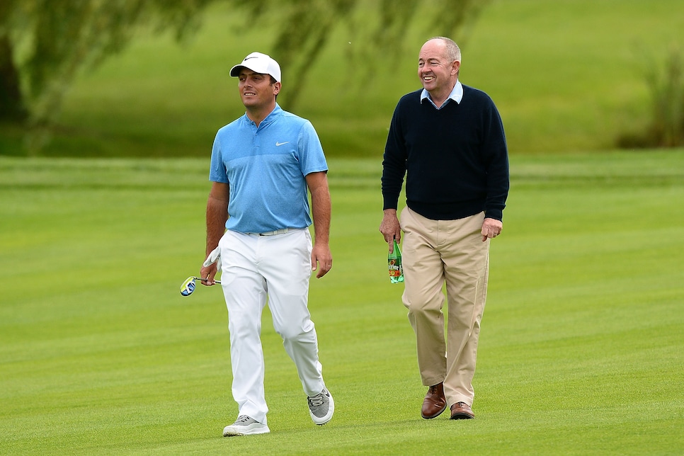 during a pro-am round ahead of the 100th Open de France at Le Golf National on June 29, 2016 in Paris, France.