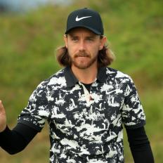 PORTRUSH, NORTHERN IRELAND - JULY 19: Tommy Fleetwood of England reacts on the 4th hole during the second round of the 148th Open Championship held on the Dunluce Links at Royal Portrush Golf Club on July 19, 2019 in Portrush, United Kingdom. (Photo by Andrew Redington/Getty Images)