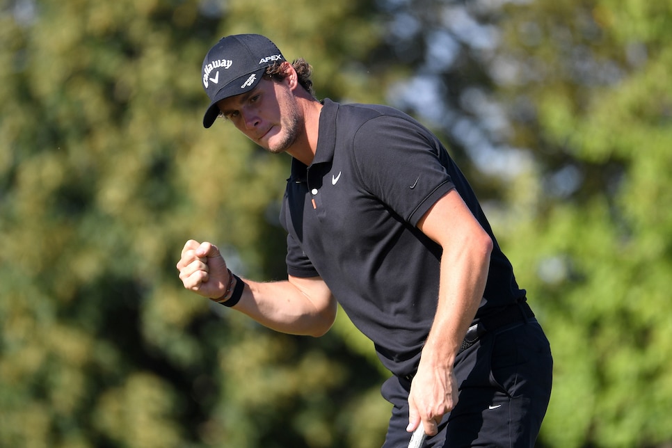 Thomas Pieters makes news with his game, not his temper, as he hangs on to win the Czech Masters