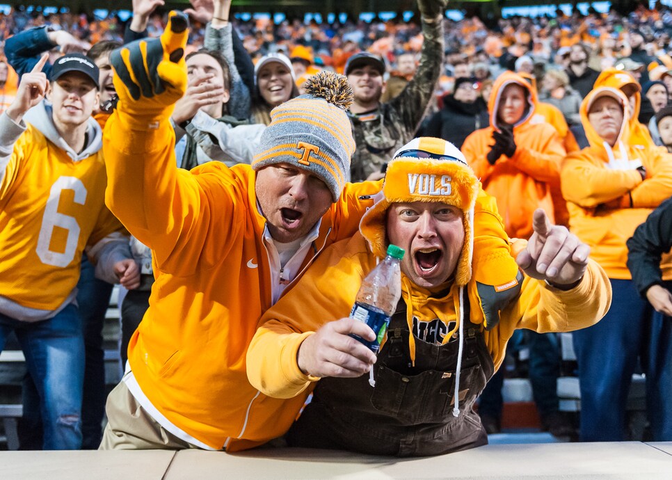 Download Caption: Passionate Fans at a Tennessee Volunteers Game