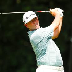 ATLANTA, GA - AUGUST 22: Chez Reavie on tee two during round one of the TOUR Championship at East Lake Golf Club on August 22, 2019. (Photo by Todd Kirkland/Icon Sportswire)