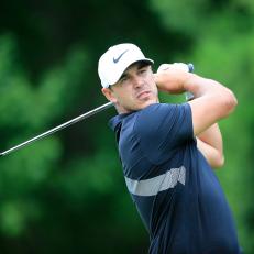 ATLANTA, GA - AUGUST 25: Brooks Koepka tees off hole #11 during the final round of the TOUR Championship on August 25, 2019 at the Eastlake Golf Club in Atlanta, GA.  (Photo by David John Griffin/Icon Sportswire via Getty Images)