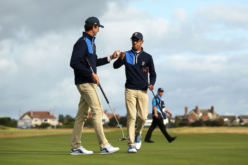 Walker Cup 2019 Americans Set Up Sunday Singles Showdown After Cutting Gb I Lead To One Point In Morning Foursomes Golf News And Tour Information Golf Digest