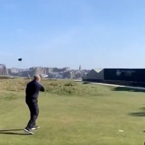 Watch the worst—and most amazing—shot ever hit on the Road Hole at St. Andrews