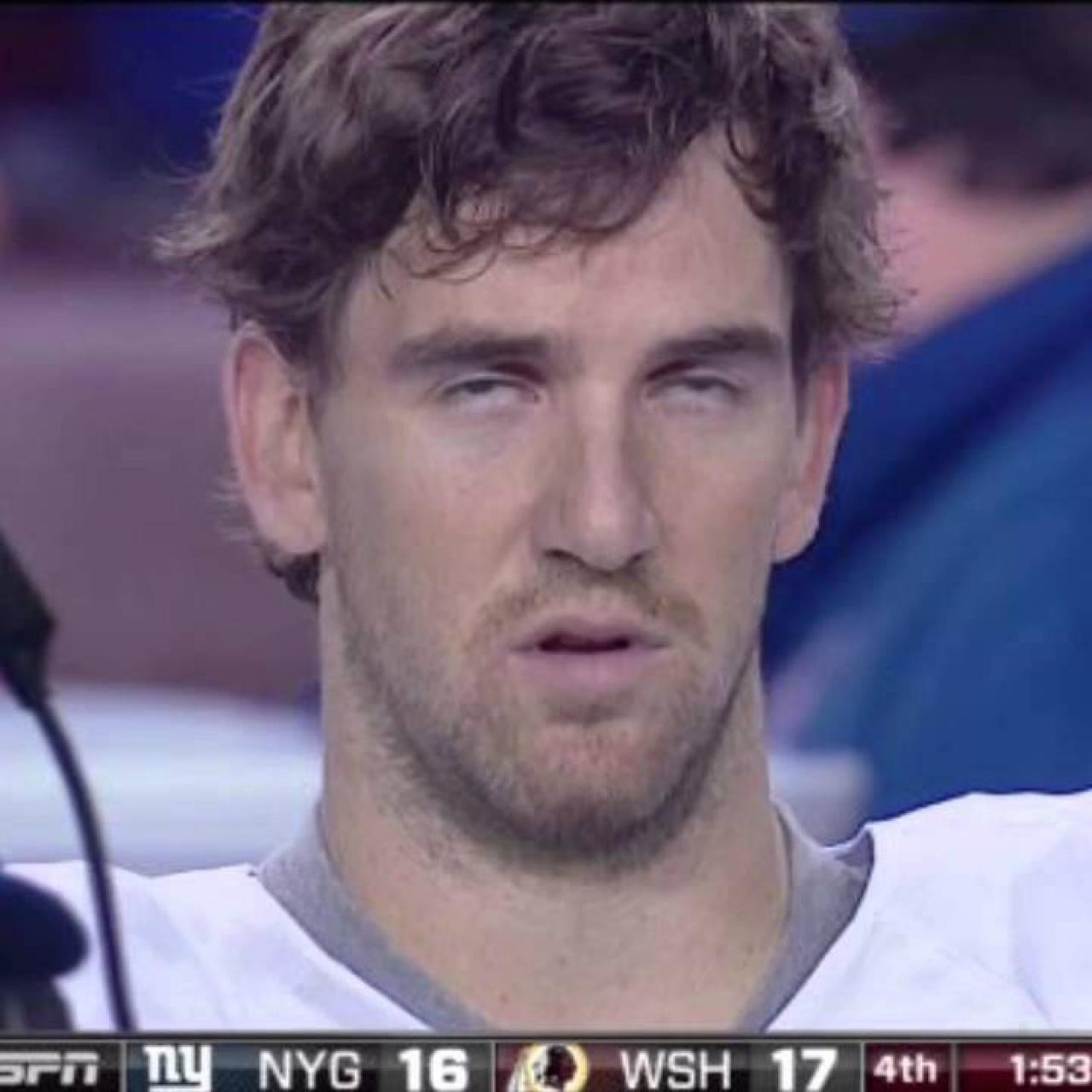 Eli Manning's Face After Getting Hit Hard Becomes Viral Meme