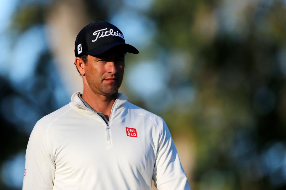 NAPA, CALIFORNIA - SEPTEMBER 26: Adam Scott of Australia walks up the 10th fairway during the first round of the Safeway Open at Silverado Resort on September 26, 2019 in Napa, California. (Photo by Jonathan Ferrey/Getty Images)
