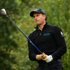 MOLNDAL, SWEDEN - AUGUST 22:  Henrik Stenson of Sweden tees off on the 8th hole during day one of the Scandinavian Invitation at The Hills Golf and Sports Club on August 22, 2019 in Molndal, Sweden. (Photo by Stuart Franklin/Getty Images)