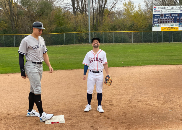 Aaron Gordon dressed up as Aaron Judge for Halloween - Orlando Pinstriped  Post