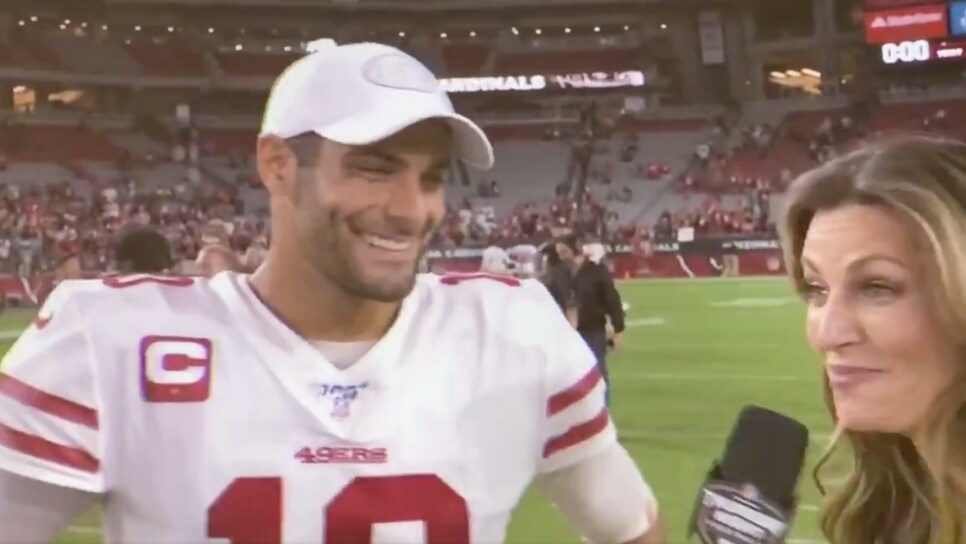 Damn, Jimmy Garoppolo definitely just shot his shot with Erin Andrews, This is the Loop