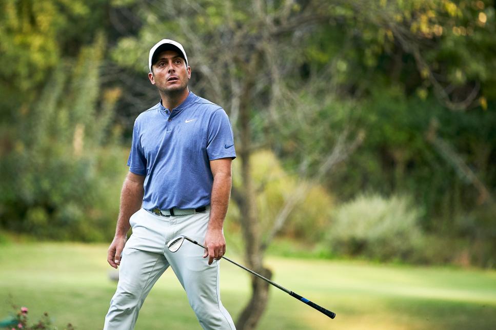 ROME, ITALY - OCTOBER 11: Francesco Molinari of Italy looks on during Day two of the Italian Open at Olgiata Golf Club on October 11, 2019 in Rome, Italy. (Photo by Quality Sport Images/Getty Images)
