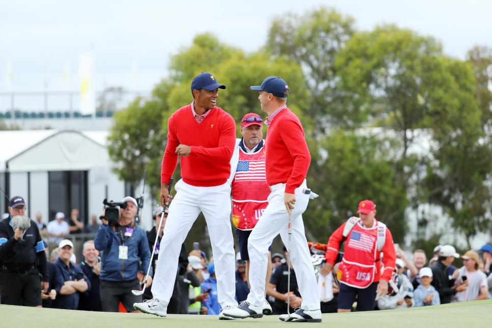 Tiger Woods Justin Thomas 2019 Presidents Cup - Day 1