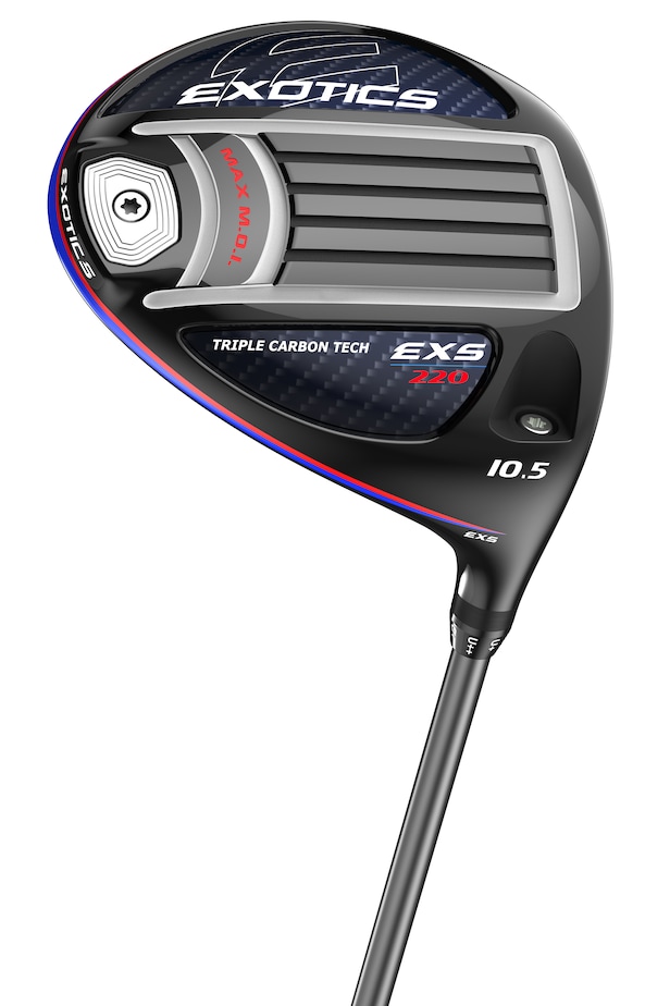 Tour Edge Exotics EXS 220 metalwoods focus on misses, including new