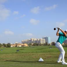 during the final round of the DP World Tour Championship at Jumeirah Golf Estates on November 18, 2018 in Dubai, United Arab Emirates.