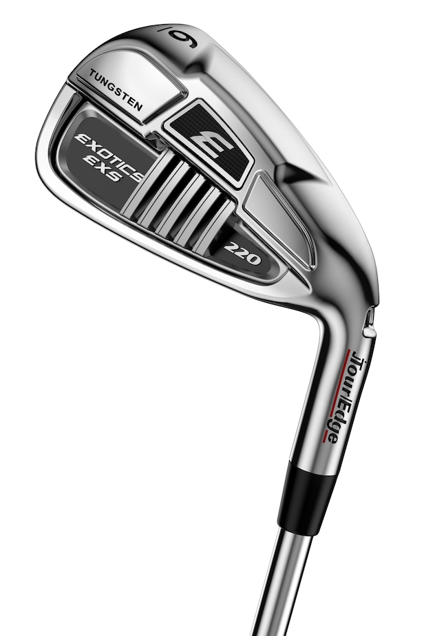 Tour Edge Exotics EXS 220 and 220h irons push distance with hollow