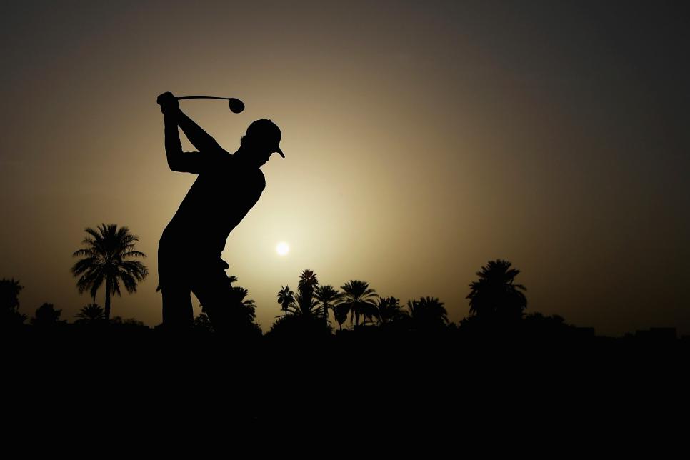 DUBAI, UNITED ARAB EMIRATES - JANUARY 24:  Thomas Pieters of Belgium on the 10th hole during the pro-am event prior to the Omega Dubai Desert Classic at Emirates Golf Club on January 24, 2018 in Dubai, United Arab Emirates.  (Photo by Ross Kinnaird/Getty Images)