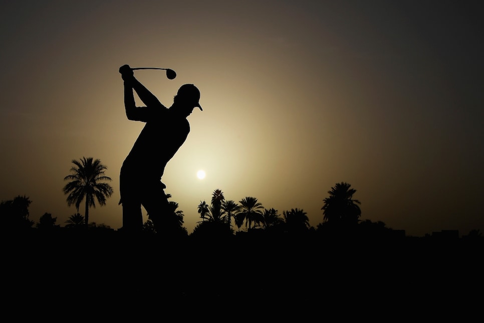 DUBAI, UNITED ARAB EMIRATES - JANUARY 24:  Thomas Pieters of Belgium on the 10th hole during the pro-am event prior to the Omega Dubai Desert Classic at Emirates Golf Club on January 24, 2018 in Dubai, United Arab Emirates.  (Photo by Ross Kinnaird/Getty Images)